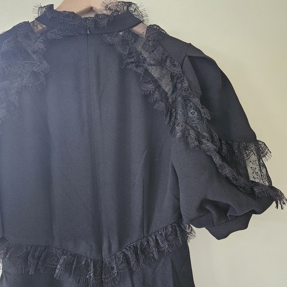 Alice Mccall Black Lace Detail Wild Heart Mini Dress - Picture 9 of 11